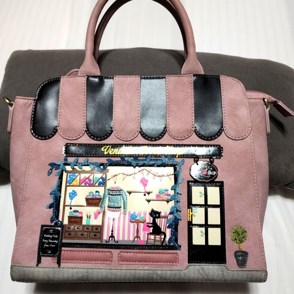 Vendula London Wool Shop tote and clipper coin purse